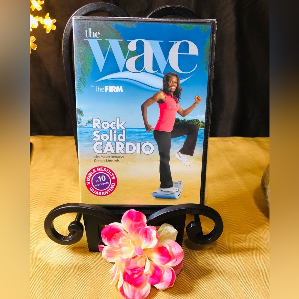 GAIAM The Firm Wave Rock Solid Cardio DVD - Blue and Pink